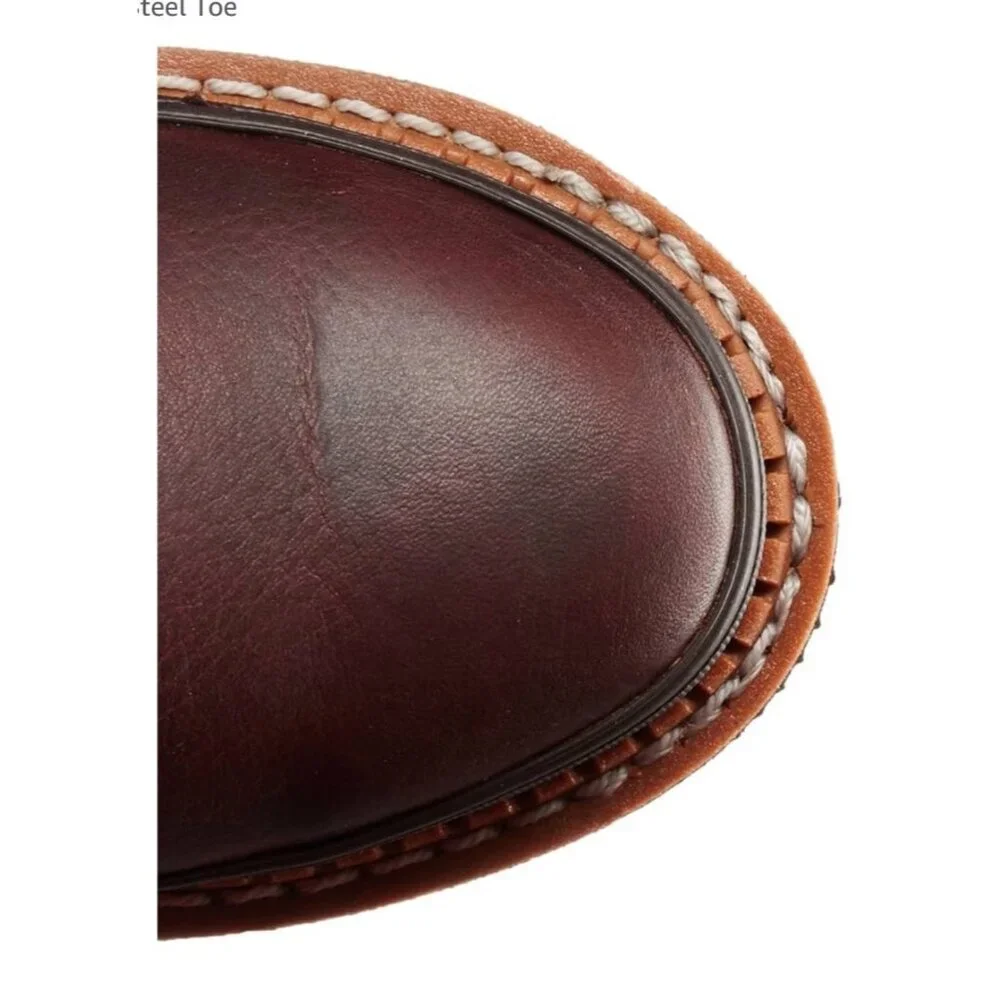 Georgia® Giant Wellington Pull-on work boot Soggy Brown Leather Men’s Size 12 M